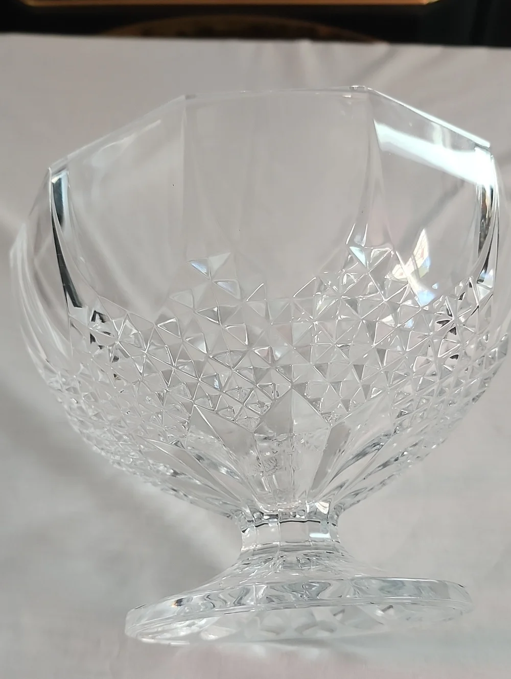 Cristal d'Arques-Durand Vintage Pedestool Footed Bowl 